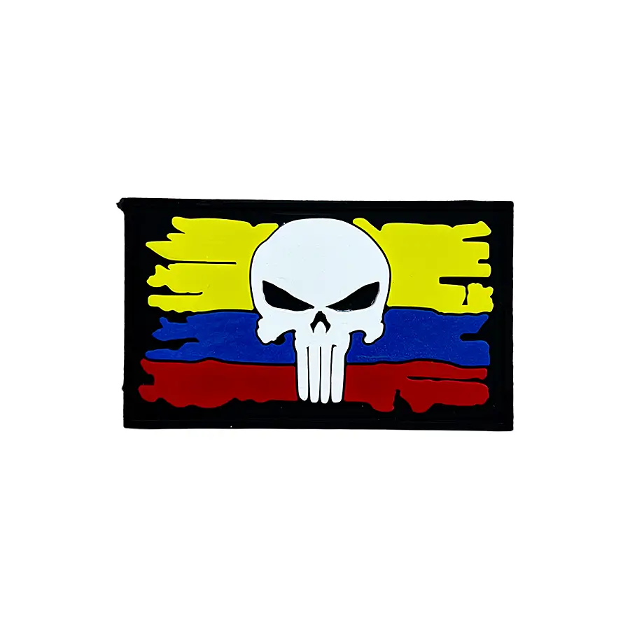 Parche PVC Bandera Punisher Colombia - Imagen 2
