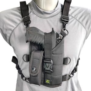 Pechera Pistola 5 Puntos Negro