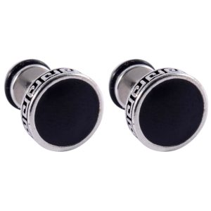 Par de Aretes Haakon Acero Inoxidable