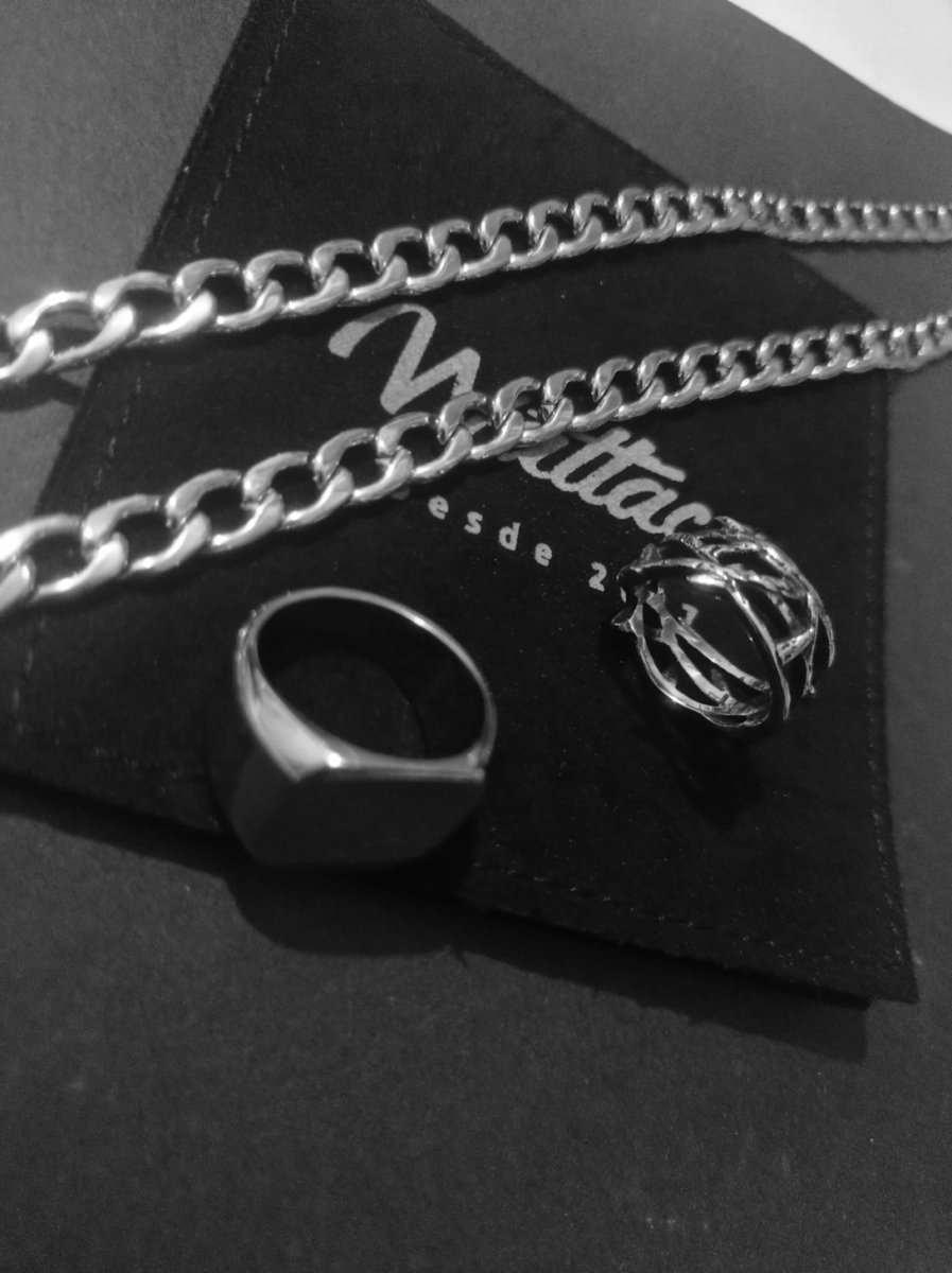 Collar Cubana Acero Inoxidable 8mm - Imagen 3