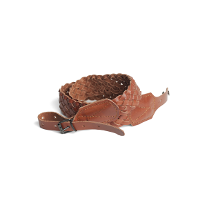 PORTA ARMAS CUERO VIEJO TRENZADO