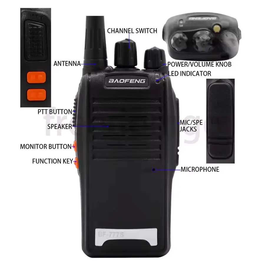 Radio Baofeng BF-777S Pack X2 - Imagen 3