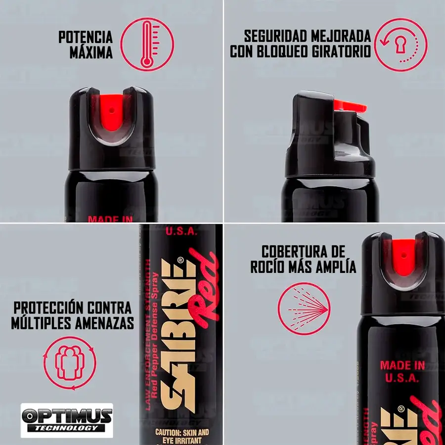 Gas Pimienta Sabre Red 110gr - Imagen 6