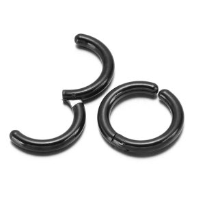 Par de Aretes Minimalista a presión Acero Inoxidable