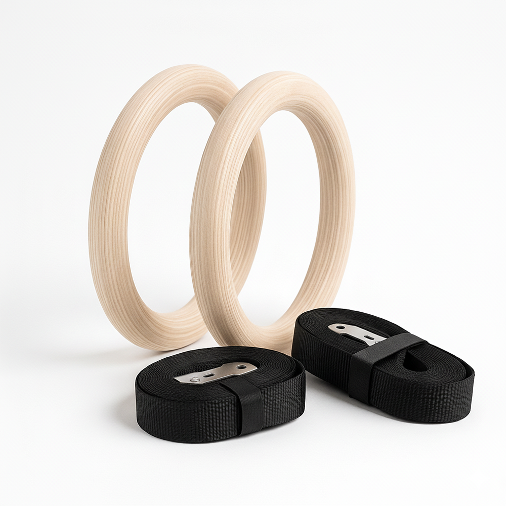 Anillas de Gimnasia de Madera Cross Training