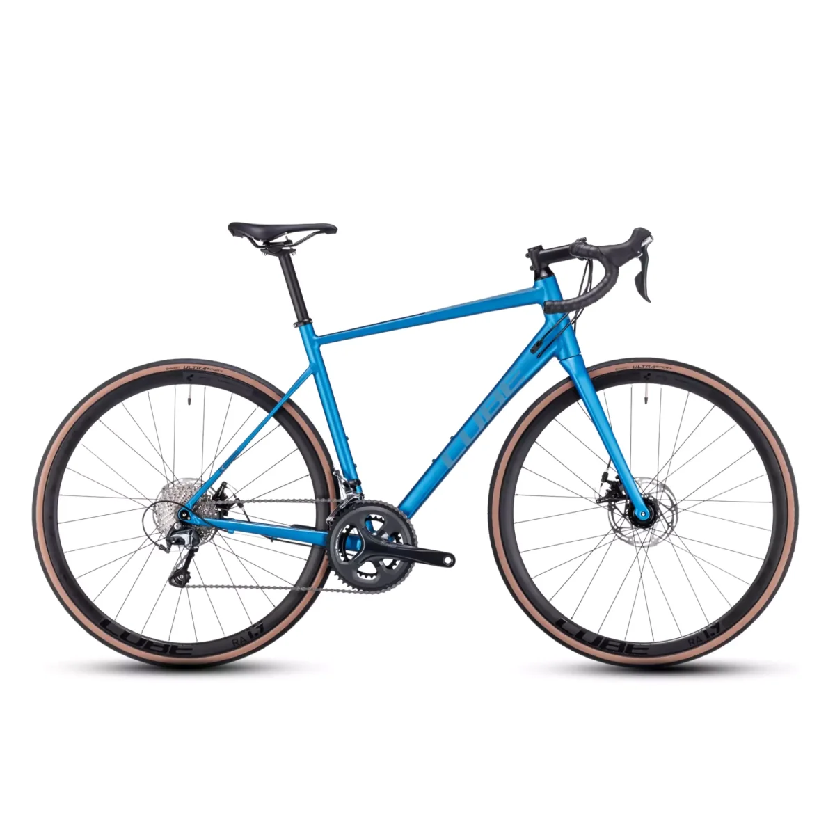 Bicicleta de Carreras Cube Attain Race 700 Azul Espectro 9.9kg