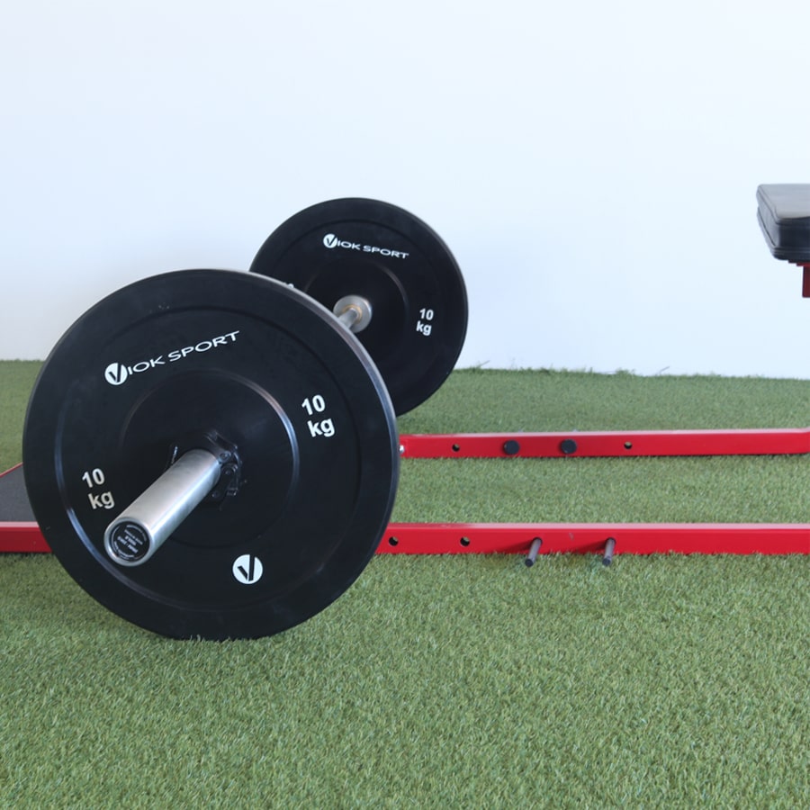 Disco olímpico bumper negro de halterofilia Viok 5 a 25 kg - Imagen 7