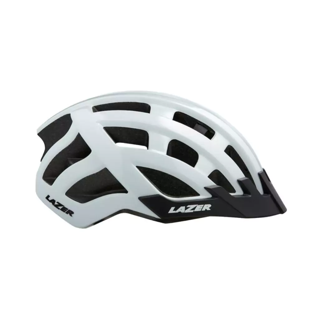 Casco LAZER Compact DLX Matte white uni size +net+led - Imagen 2