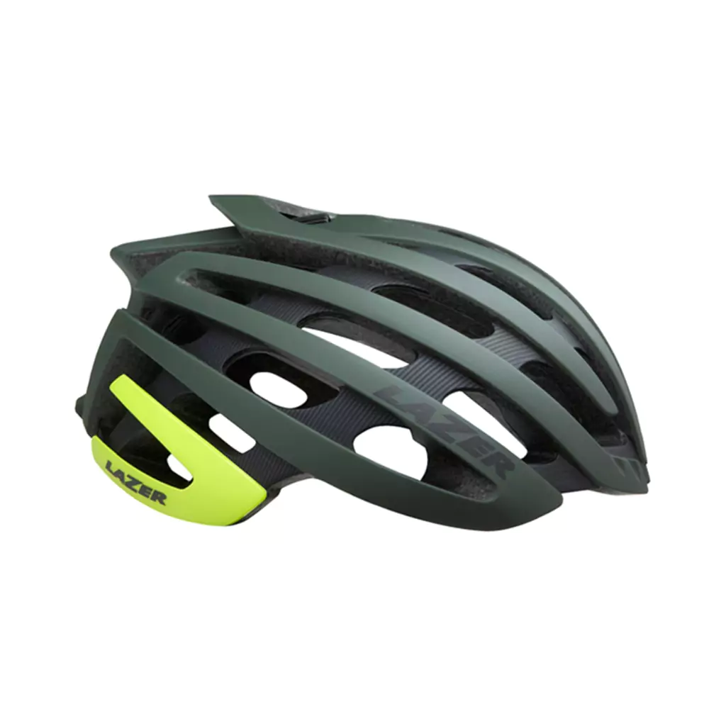 Casco LAZER Z1 CE Matte Dark Green F-Yellow S