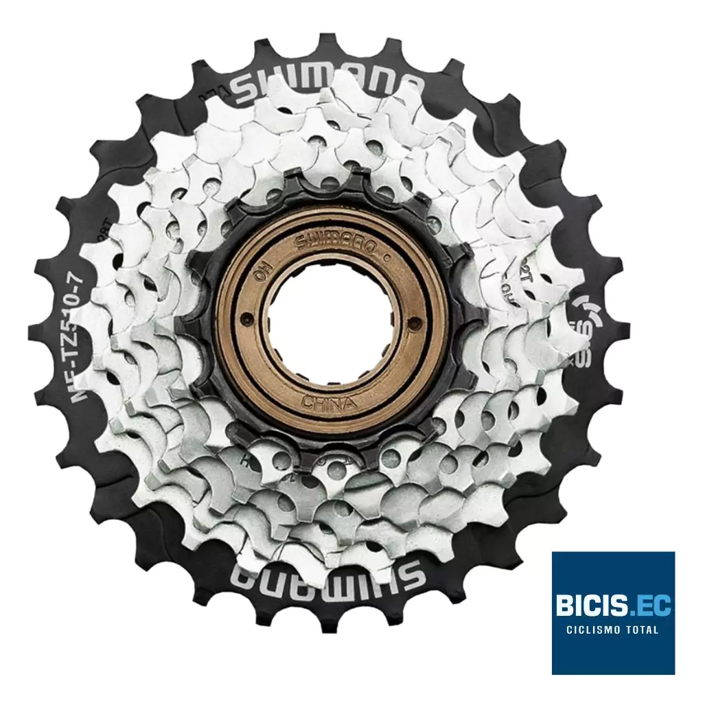 Cassette Shimano Tourney MF-TZ510-7 velocidades rosca