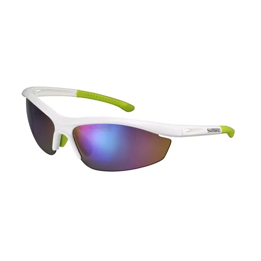 Gafas Shimano Metallic Blanco light verde CE-S20R - Imagen 2