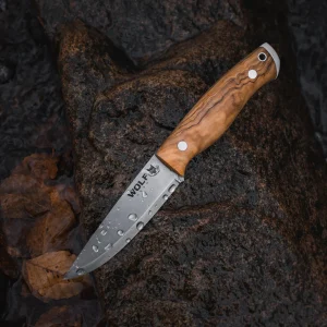 Cuchillo de supervivencia y bushcraft Garra de Lobo | Acero MOVA