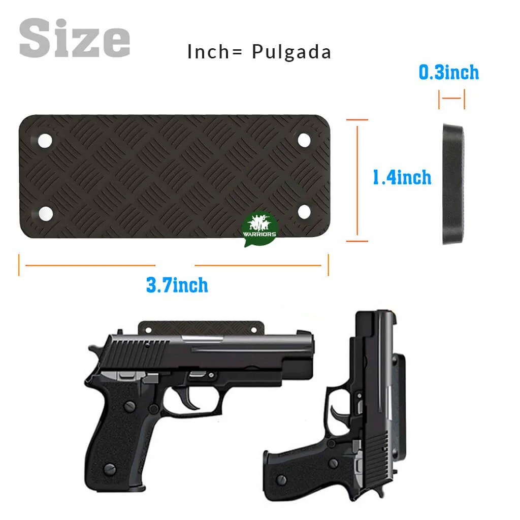 Soporte magnético para pistola oculta iman para mesa - Imagen 8