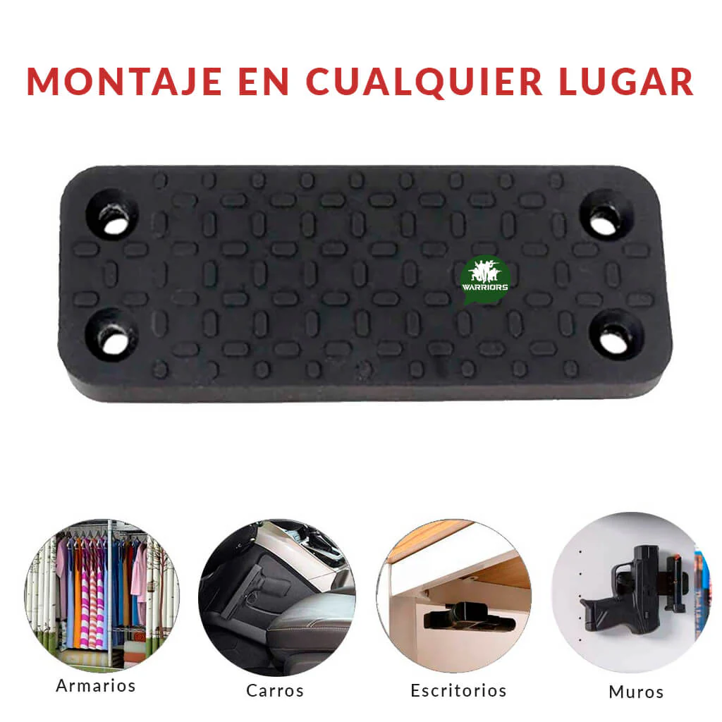 Soporte magnético para pistola oculta iman para mesa - Imagen 5