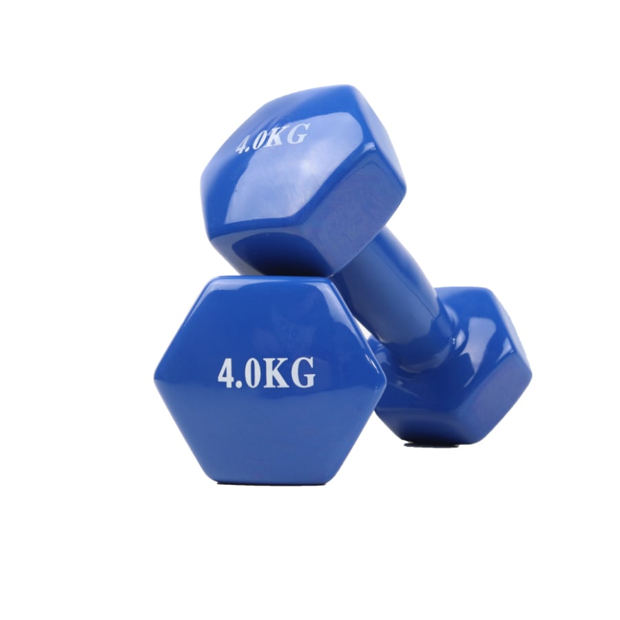Mancuernas de vinilo azul Viok Sport - Imagen 6