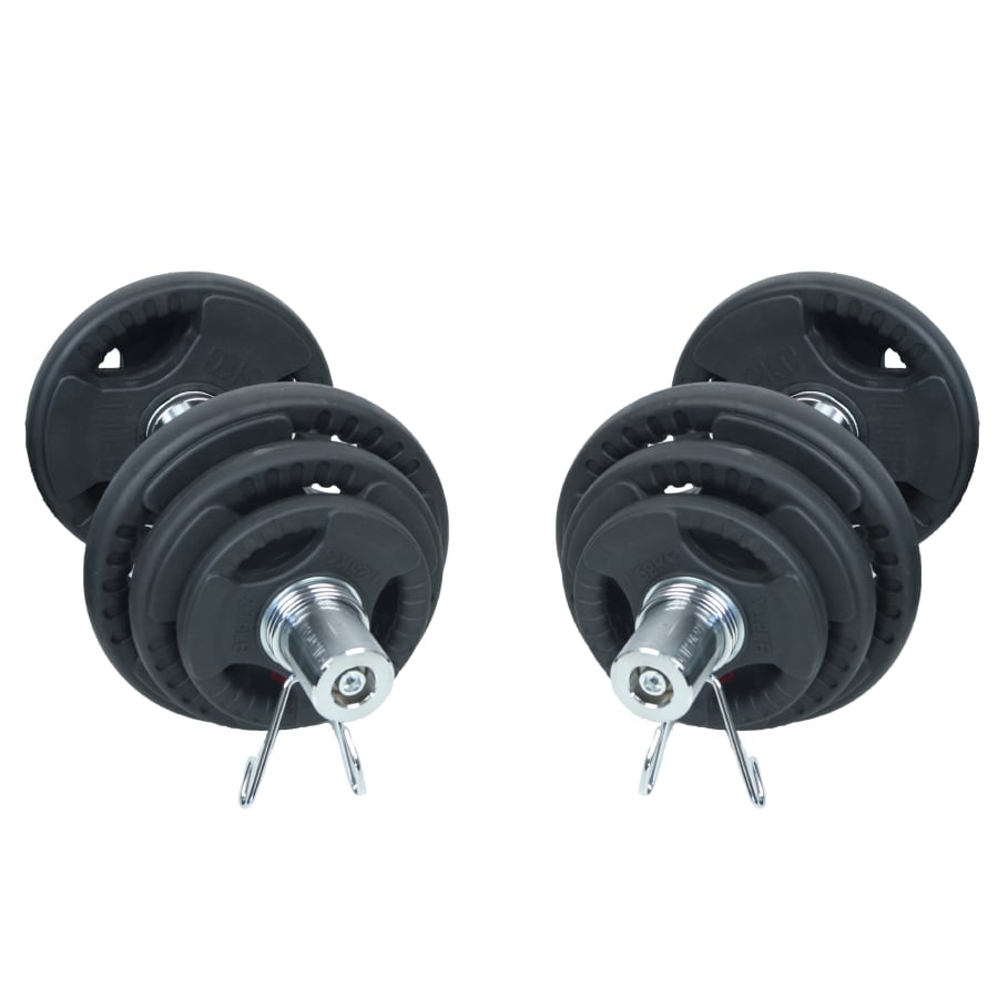 Kit de mancuernas olímpicas con discos hasta 41kg - Imagen 2