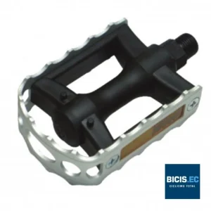 Pedal de Bicicleta NECO MTB MIXTO WP-201 9/16 SILVER/BLACK