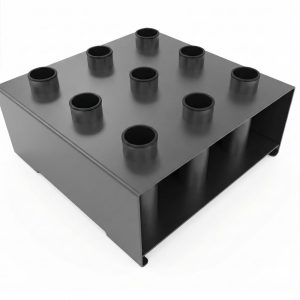 Soporte de suelo para 9 barras olímpicas