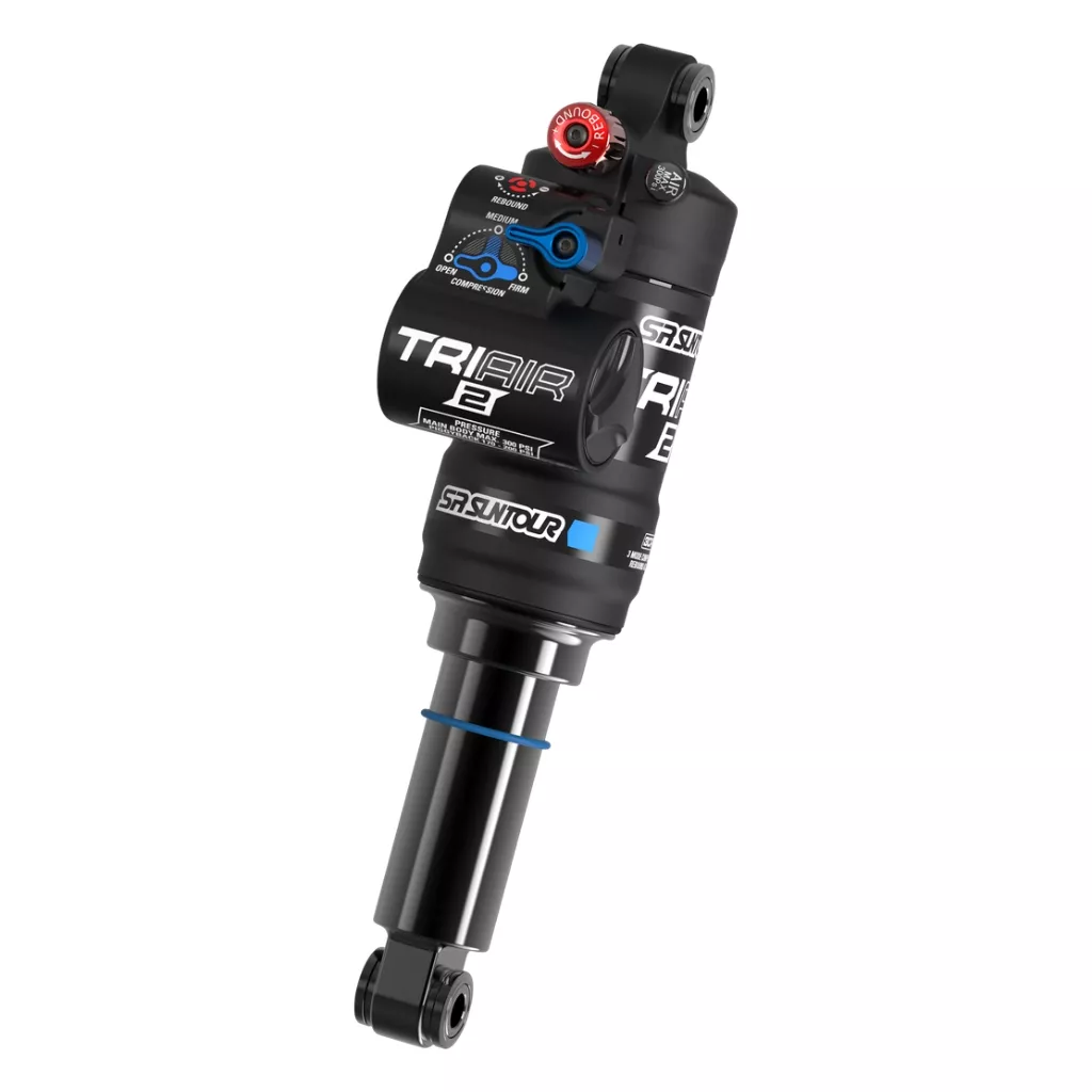 Suspensión Trasera SR Suntour TriAir2 RS24 3CR 250x75 mm Negra para MTB - Imagen 2